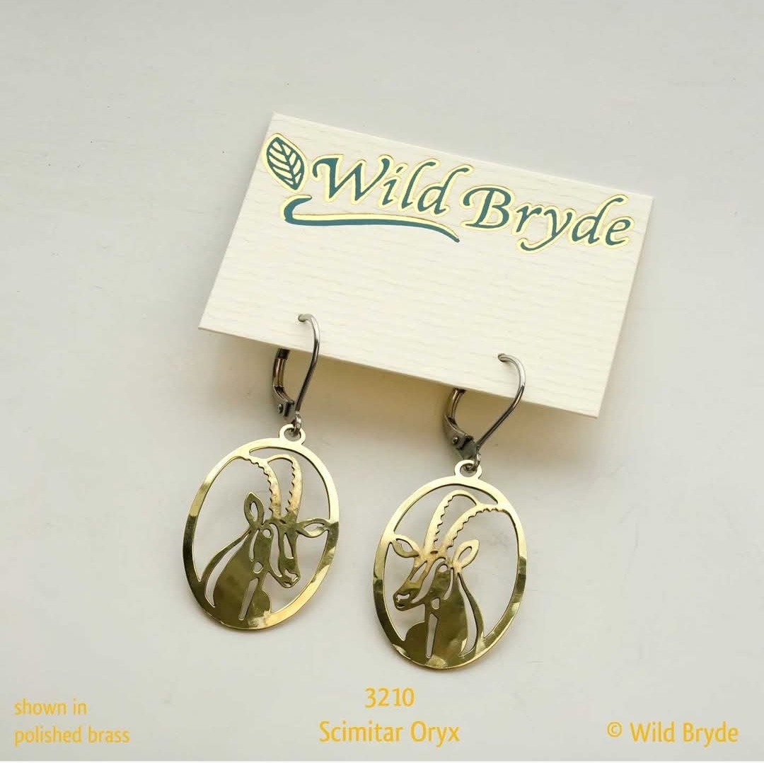 Oryx in Oval Frame — Wild Bryde Antelope design
