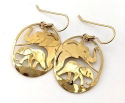 Wild Bryde Elephant Earrings, Pendant, Posts Framed, Pairs & Families - Unofficial Africa Collector's Guide