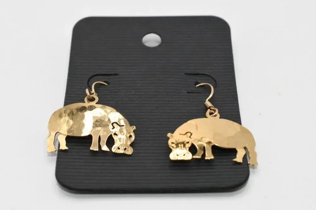 Wild Bryde Hippo Earrings Full Body, Whimsical - Unofficial Africa Collector's Guide